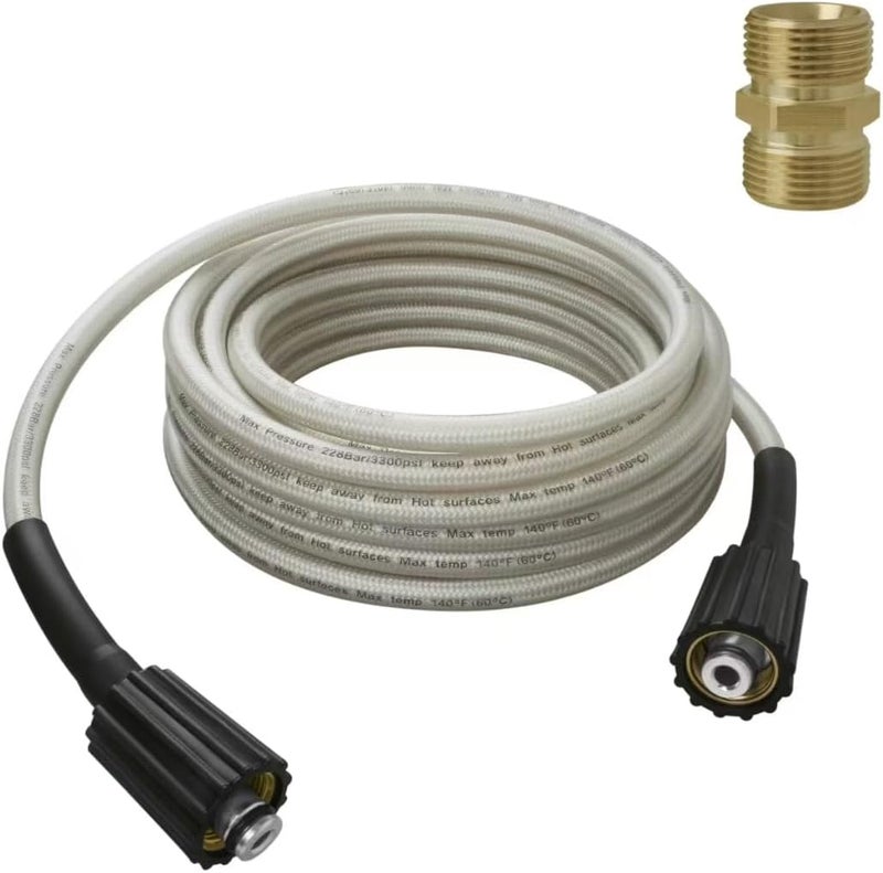 KAZFFD Pressure Washer Hose for Ryobi Power Washer Hose, Replacement for Ryobi 25ft Durable Pressure Braided Hose RY14122 & RY141900, Anti-Kink Design High Pressure Washer Hose Parts #308835065 - Image 1